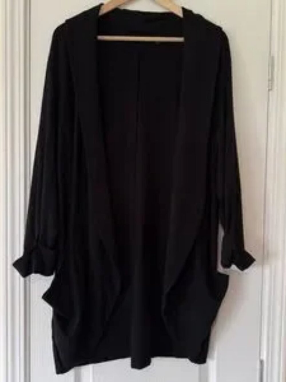 Eileen Fisher Cuffed Sleeve Long Cardigan